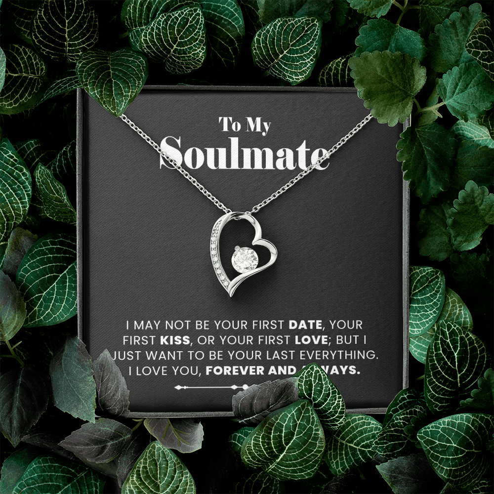 To My Soulmate Necklace, Gift for Girlfriend, Soulmate gift from Boyfriend, Christmas Birthday Valentine's Gift