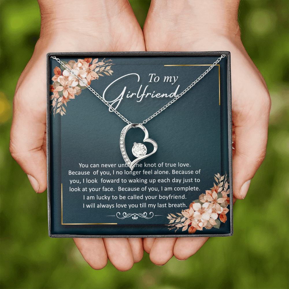 To My Girlfriend | You Can Never Untie | Forever Love Necklace