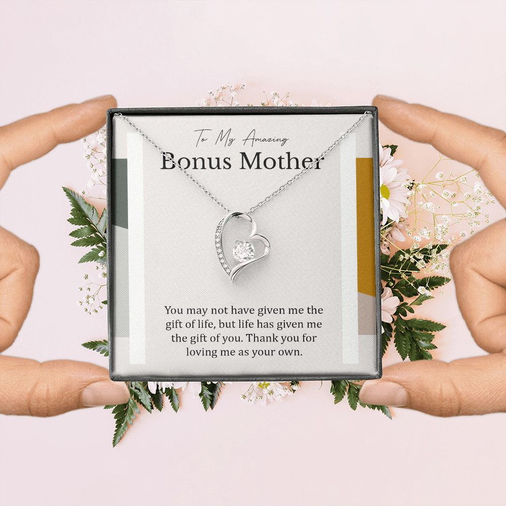 To My Amazing Bonus Mother | Forever Love Necklace