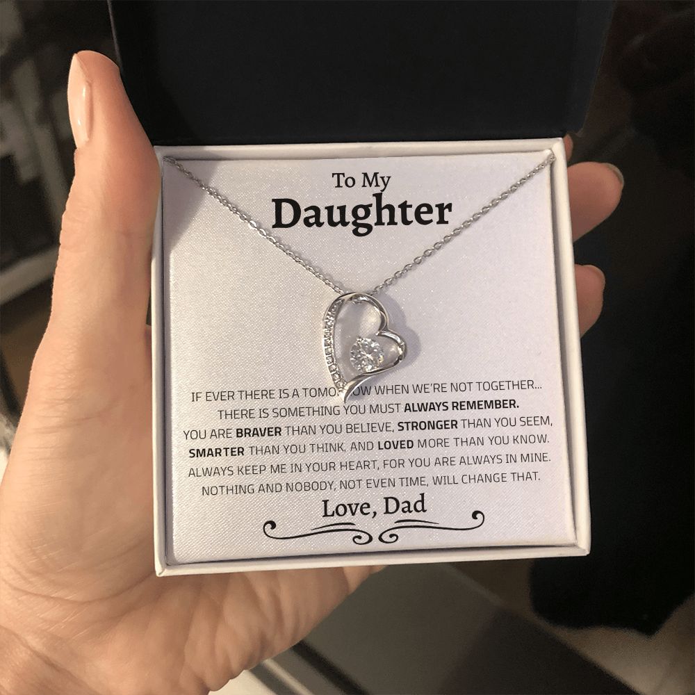 To My Daughter | Always Remember | Forever Love Necklace