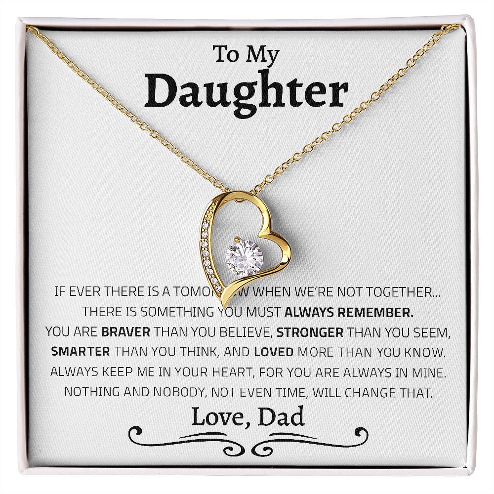To My Daughter | Always Remember | Forever Love Necklace