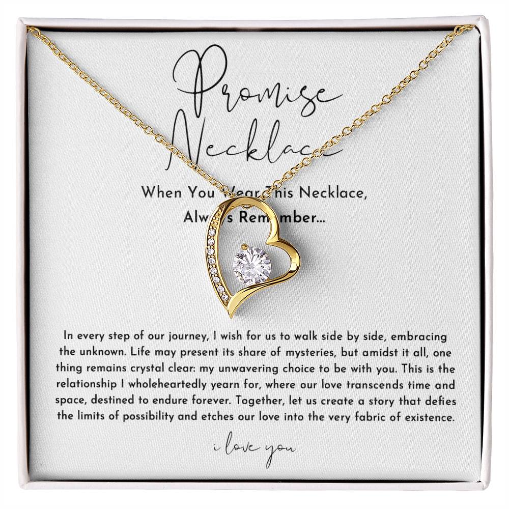 Promise Necklace For Her - Always Remember - Christmas Gift Ideas For Wife, Girlfriend