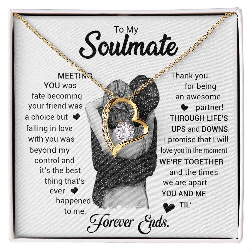 Soulmate The Best Thing That's Ever Happened | Romantic Gift For Your Soulmate | Forever Love Necklace