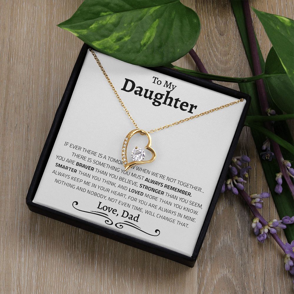 To My Daughter | Always Remember | Forever Love Necklace