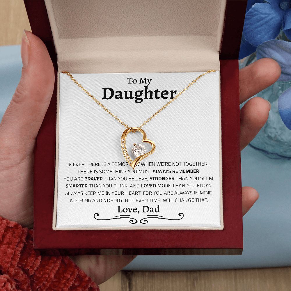 To My Daughter | Always Remember | Forever Love Necklace