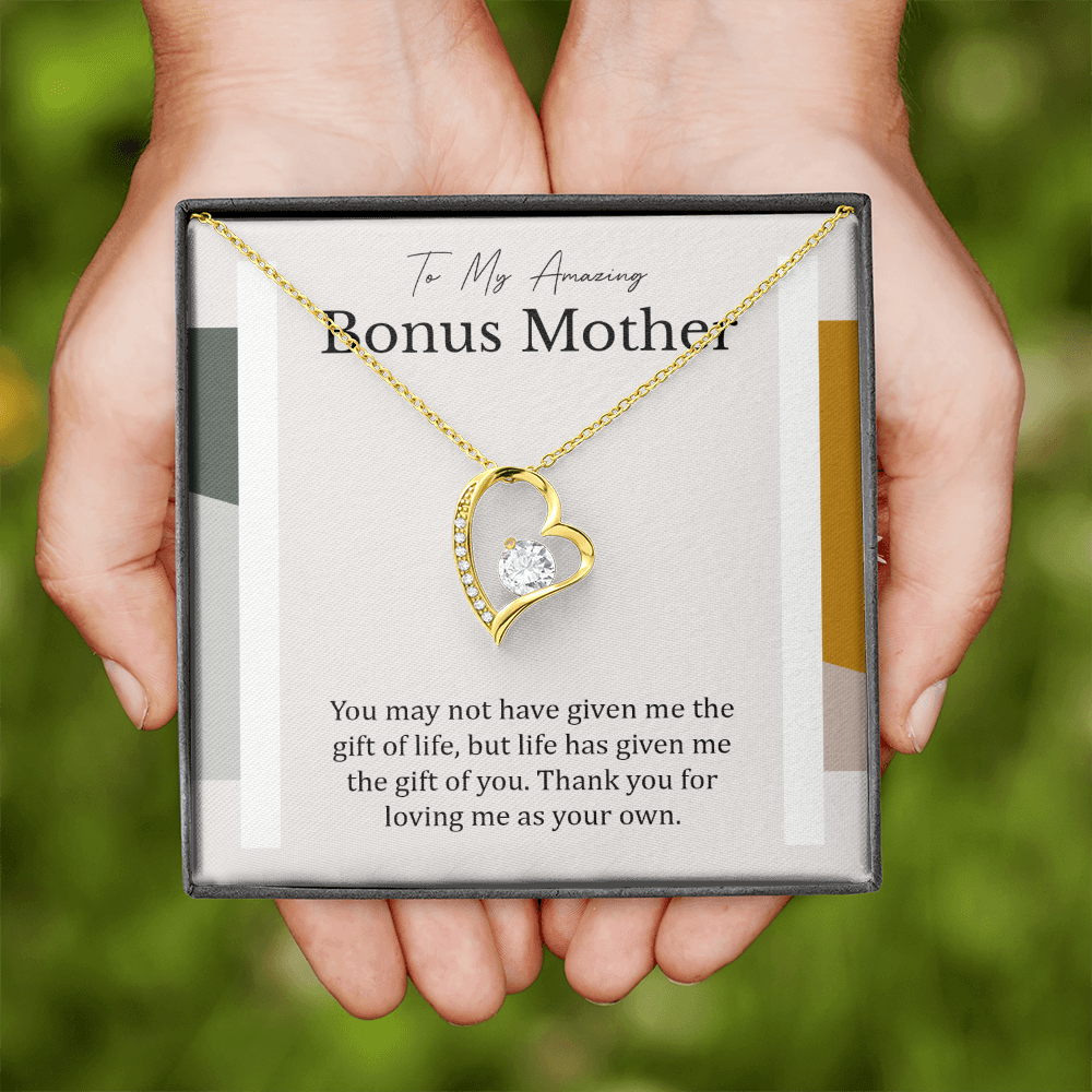 To My Amazing Bonus Mother | Forever Love Necklace