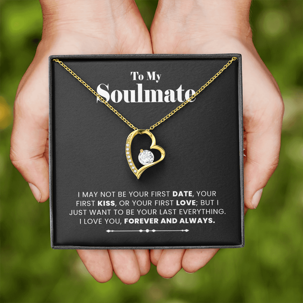 To My Soulmate Necklace, Gift for Girlfriend, Soulmate gift from Boyfriend, Christmas Birthday Valentine's Gift