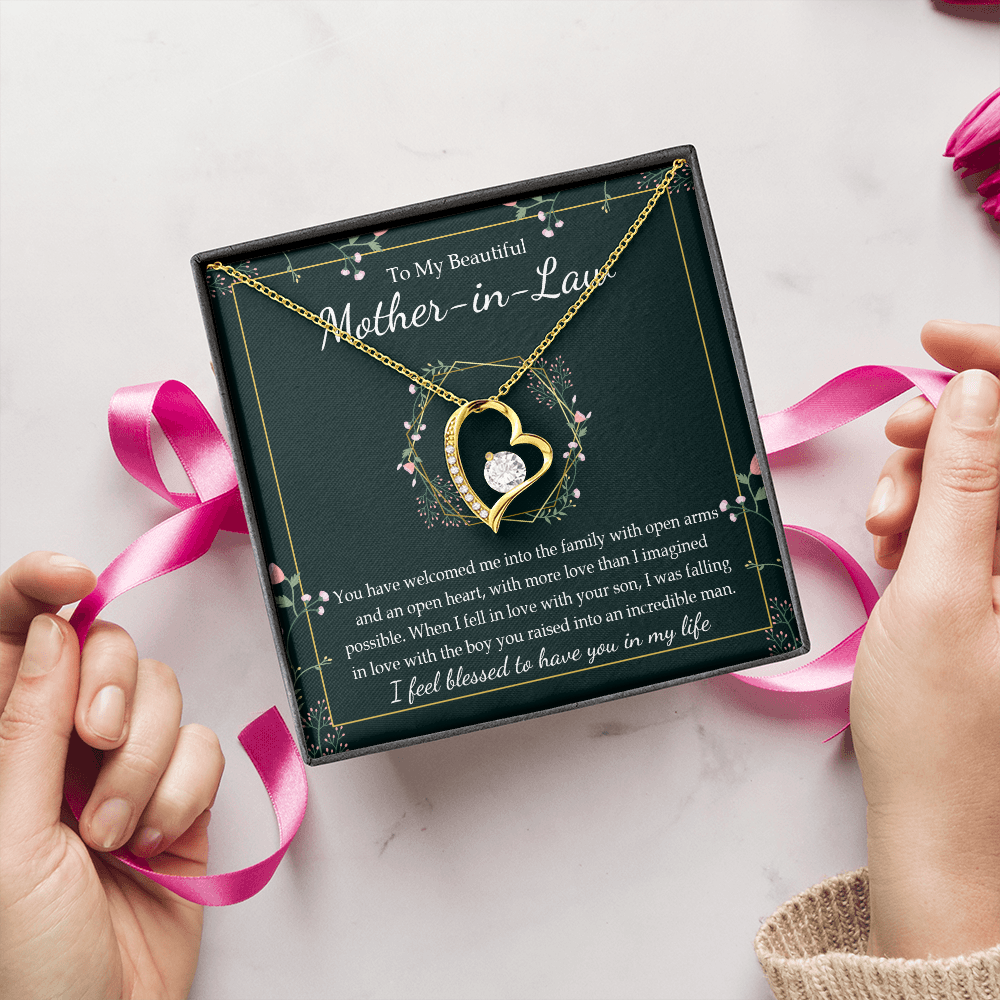 To My Mother In Law | An Open Heart | Forever Love Necklace