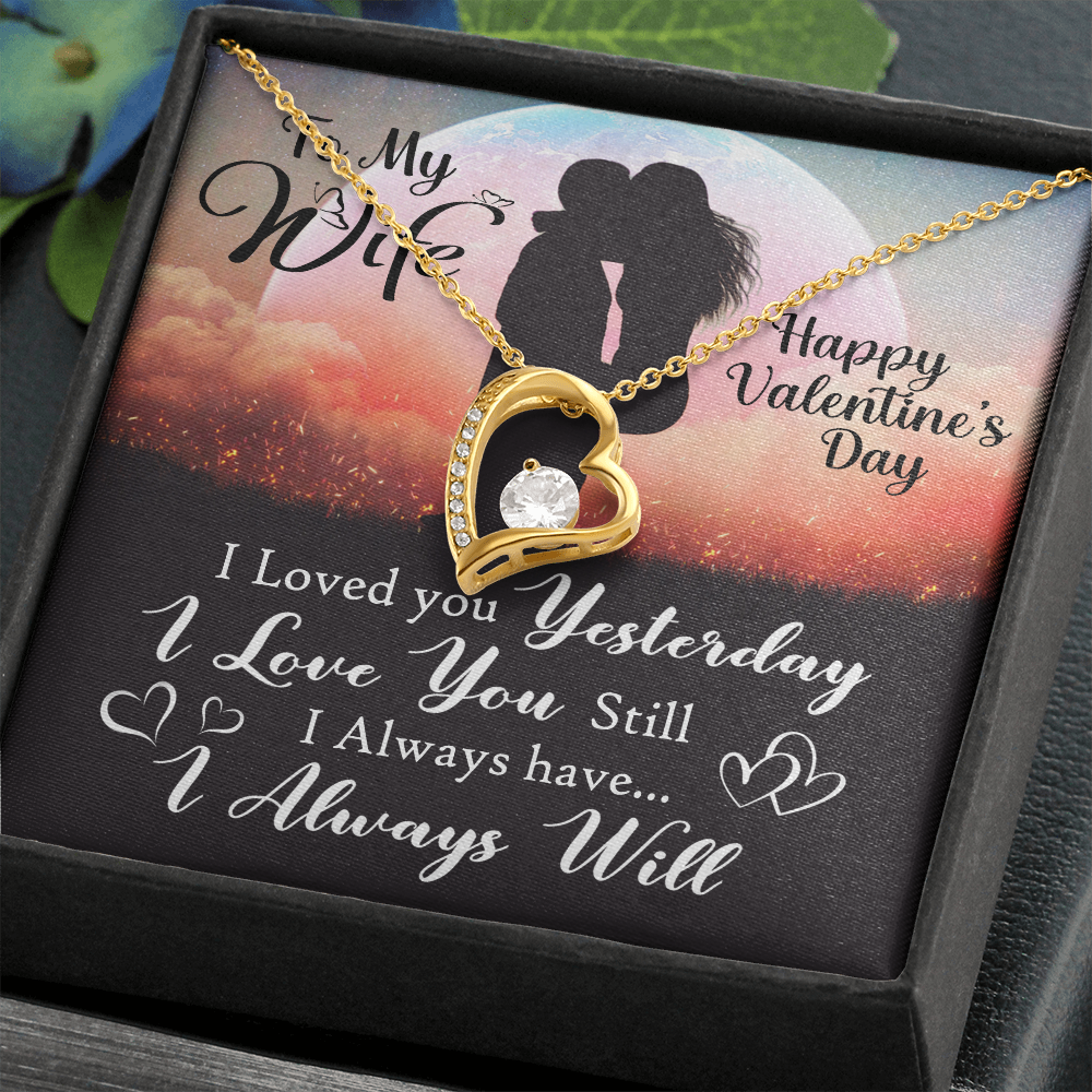 To My Wife | I Always Will | Forever Love Necklace