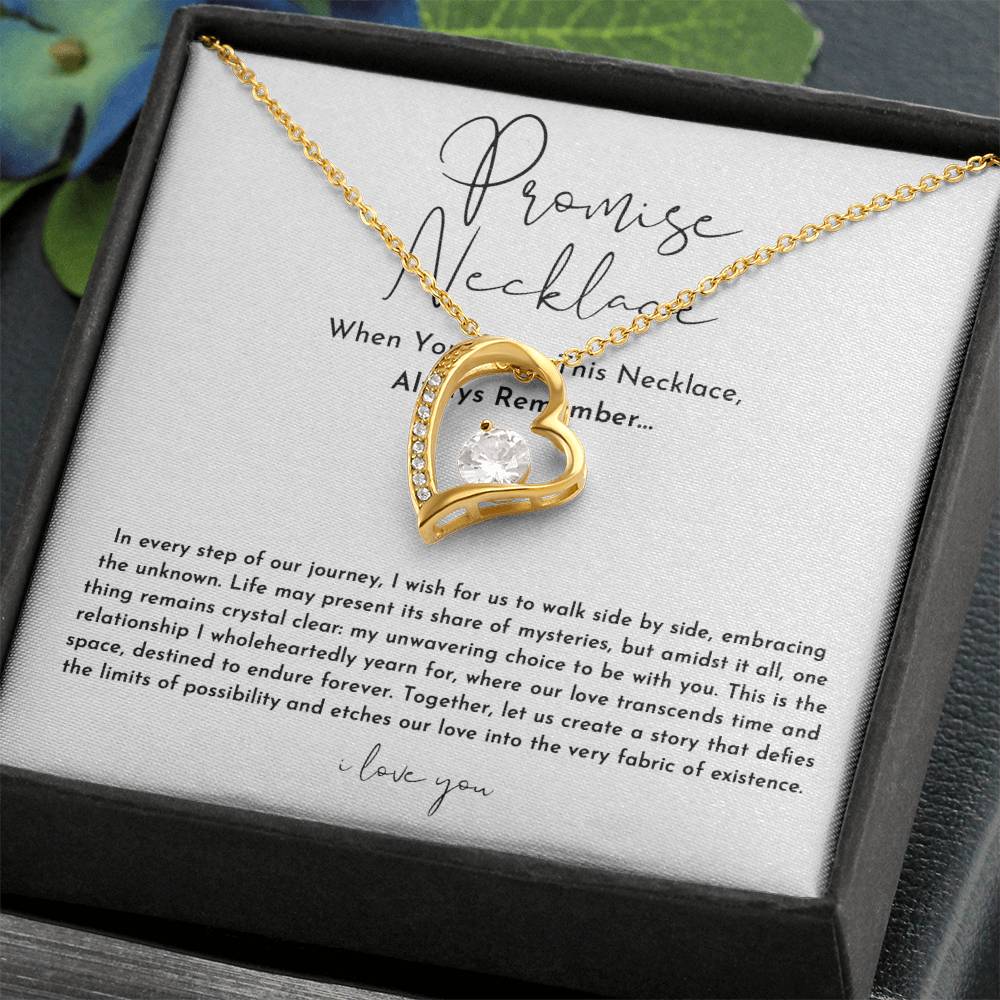 Promise Necklace For Her - Always Remember - Christmas Gift Ideas For Wife, Girlfriend