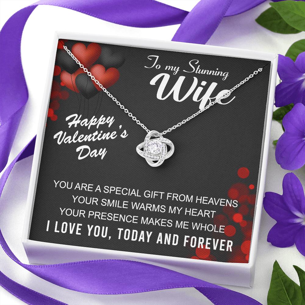 To My Stunning Wife | Special Gift | Love Knot Necklace