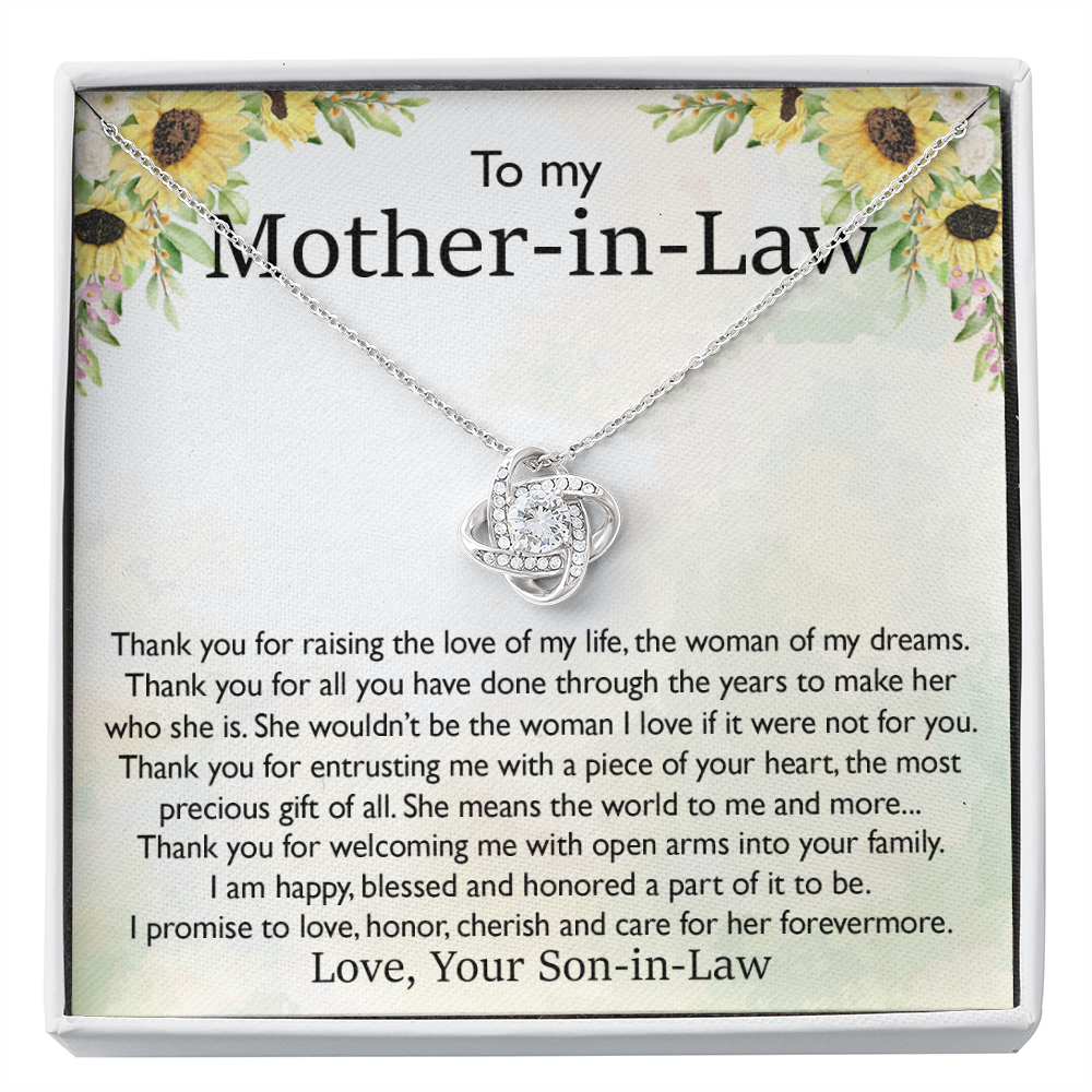 To My Mother-in-Law | Thank You | The Love Knot Necklace