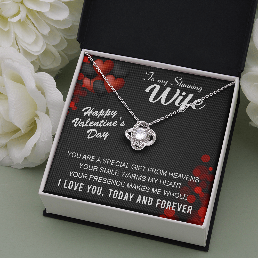 To My Stunning Wife | Special Gift | Love Knot Necklace