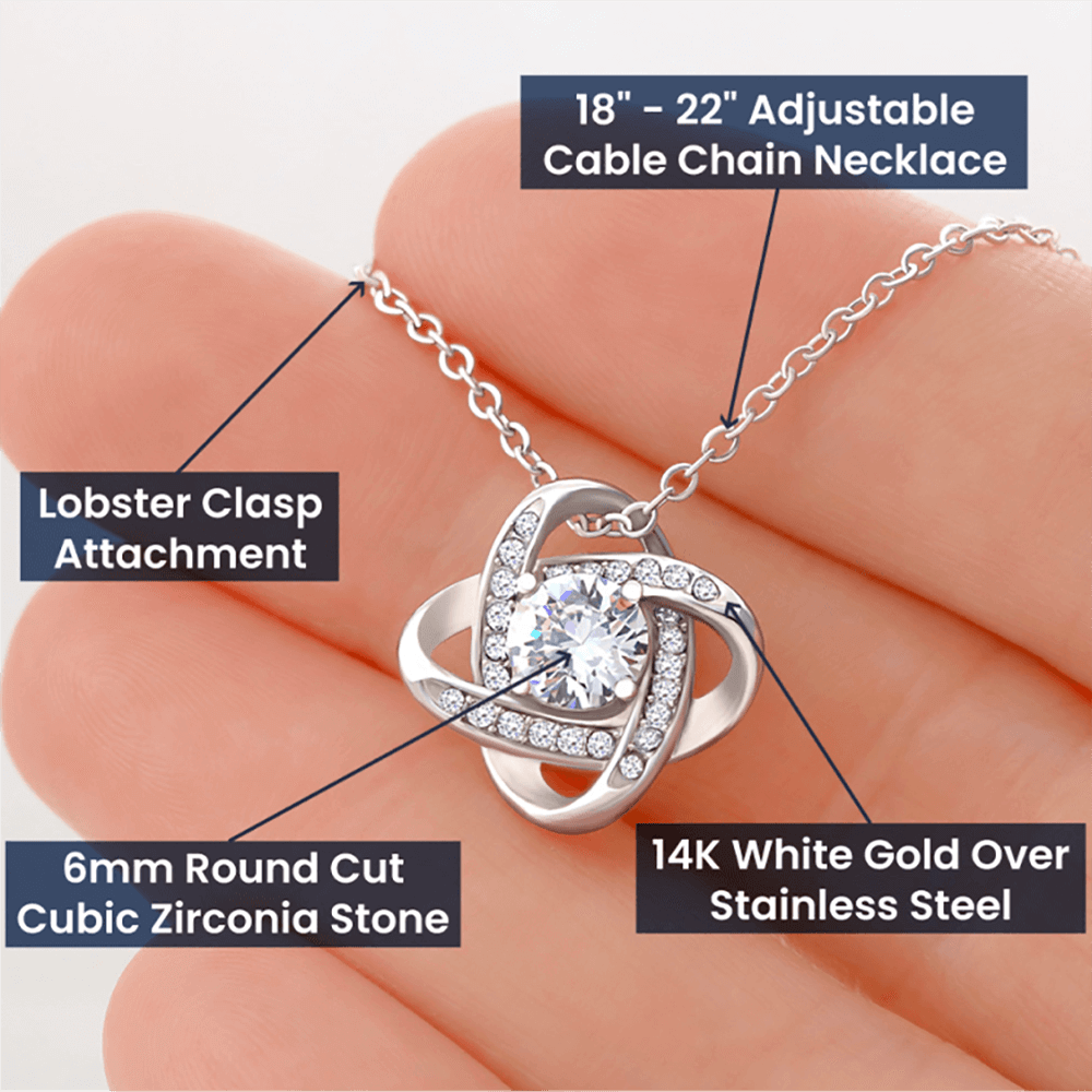 To My Mom | Showing Her Love | Love Knot Necklace