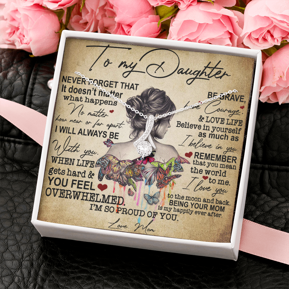 To My Daughter | Never Forget That | Necklace Gift