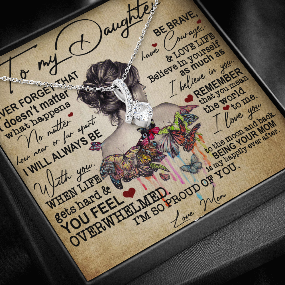 To My Daughter | Never Forget That | Necklace Gift