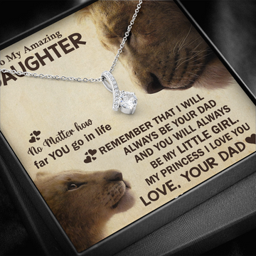 To My Amazing Daughter | My Little Girl Necklace | Jewelry Gift for Daughter