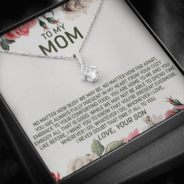 To My Mom | Present In My Heart | Necklace