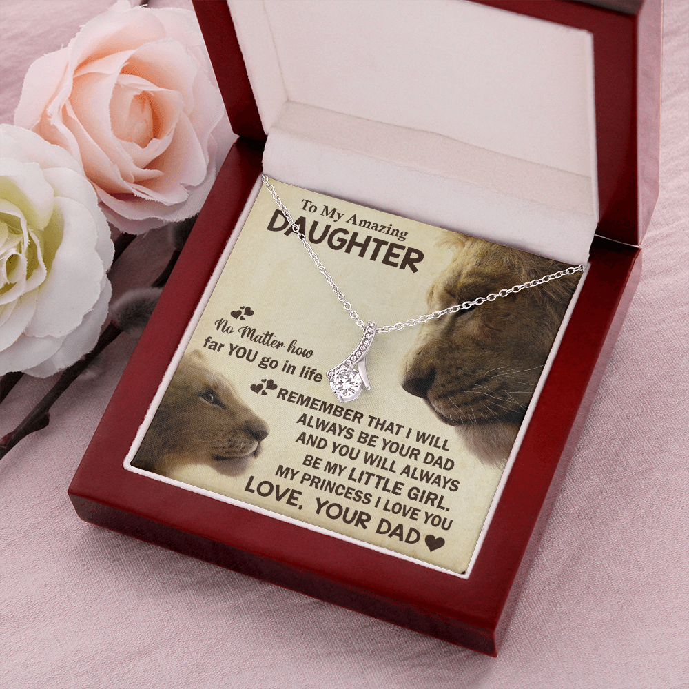 To My Amazing Daughter | My Little Girl Necklace | Jewelry Gift for Daughter
