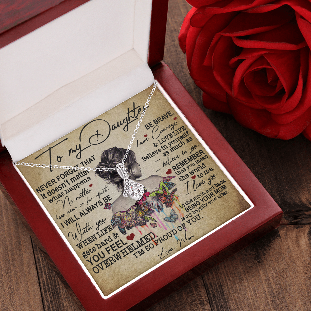 To My Daughter | Never Forget That | Necklace Gift