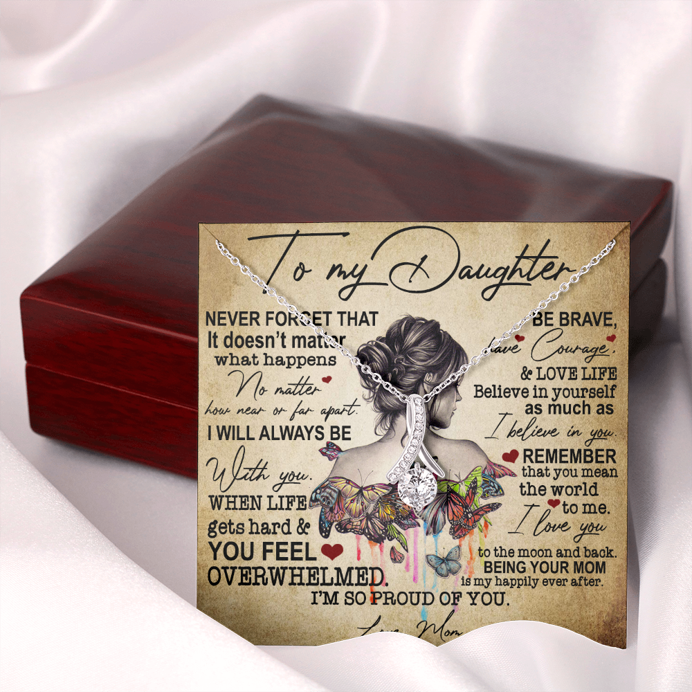 To My Daughter | Never Forget That | Necklace Gift