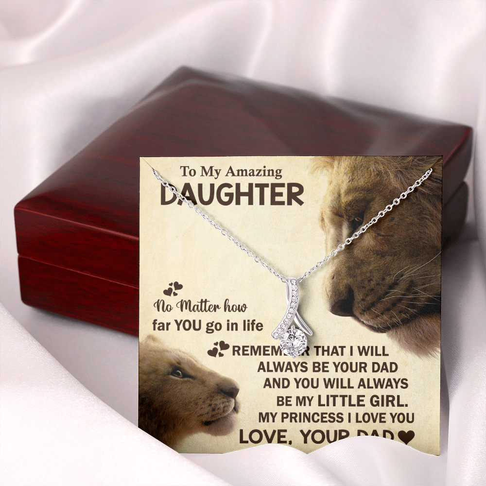 To My Amazing Daughter | My Little Girl Necklace | Jewelry Gift for Daughter