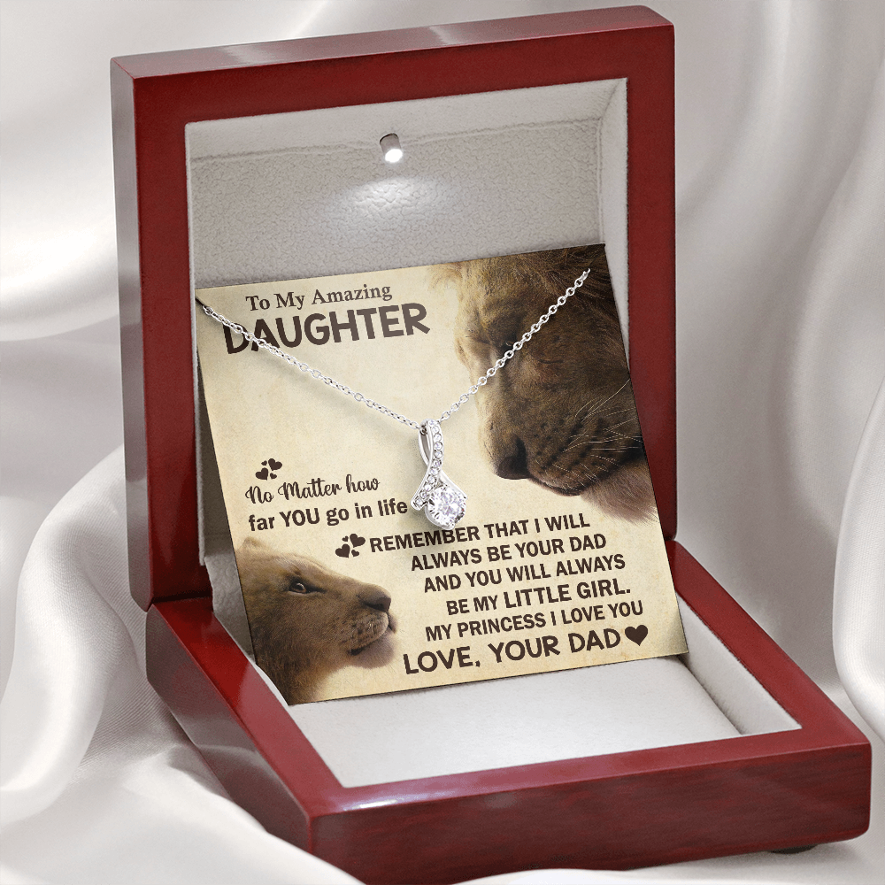 To My Amazing Daughter | My Little Girl Necklace | Jewelry Gift for Daughter