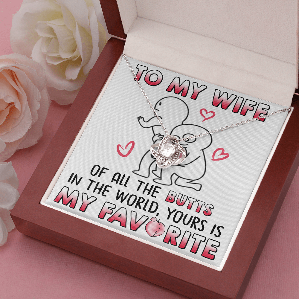 To My Wife | My Favorite | Love Knot Necklace