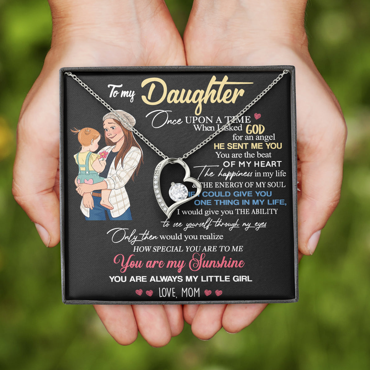 To My Daughter Gift | Once Upon A Time | Forever Love Necklace