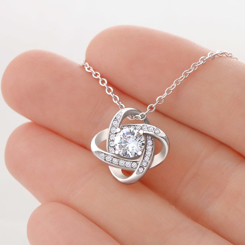 To My Daughter | You Are Always In My Heart | Love Knot Necklace