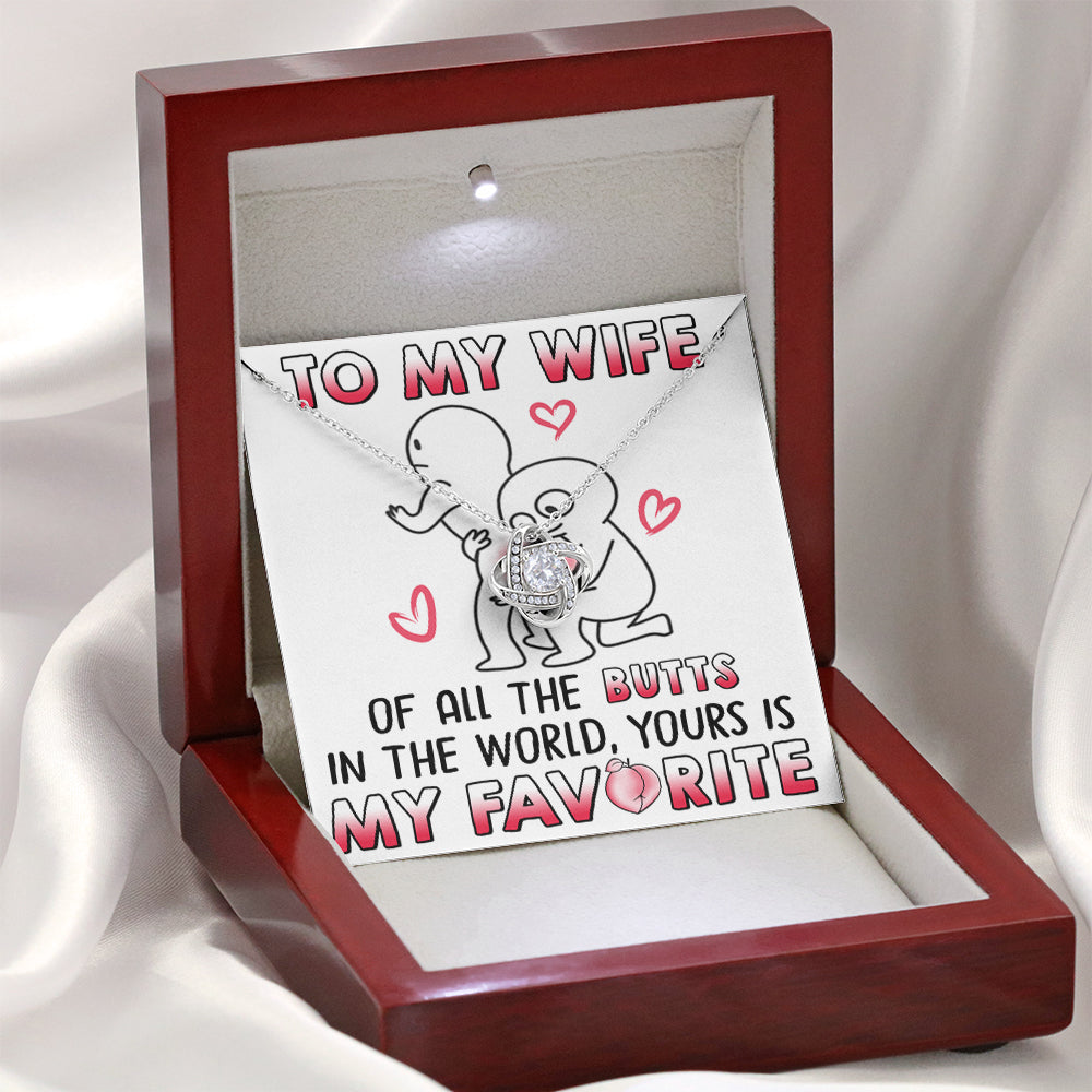 To My Wife | My Favorite | Love Knot Necklace