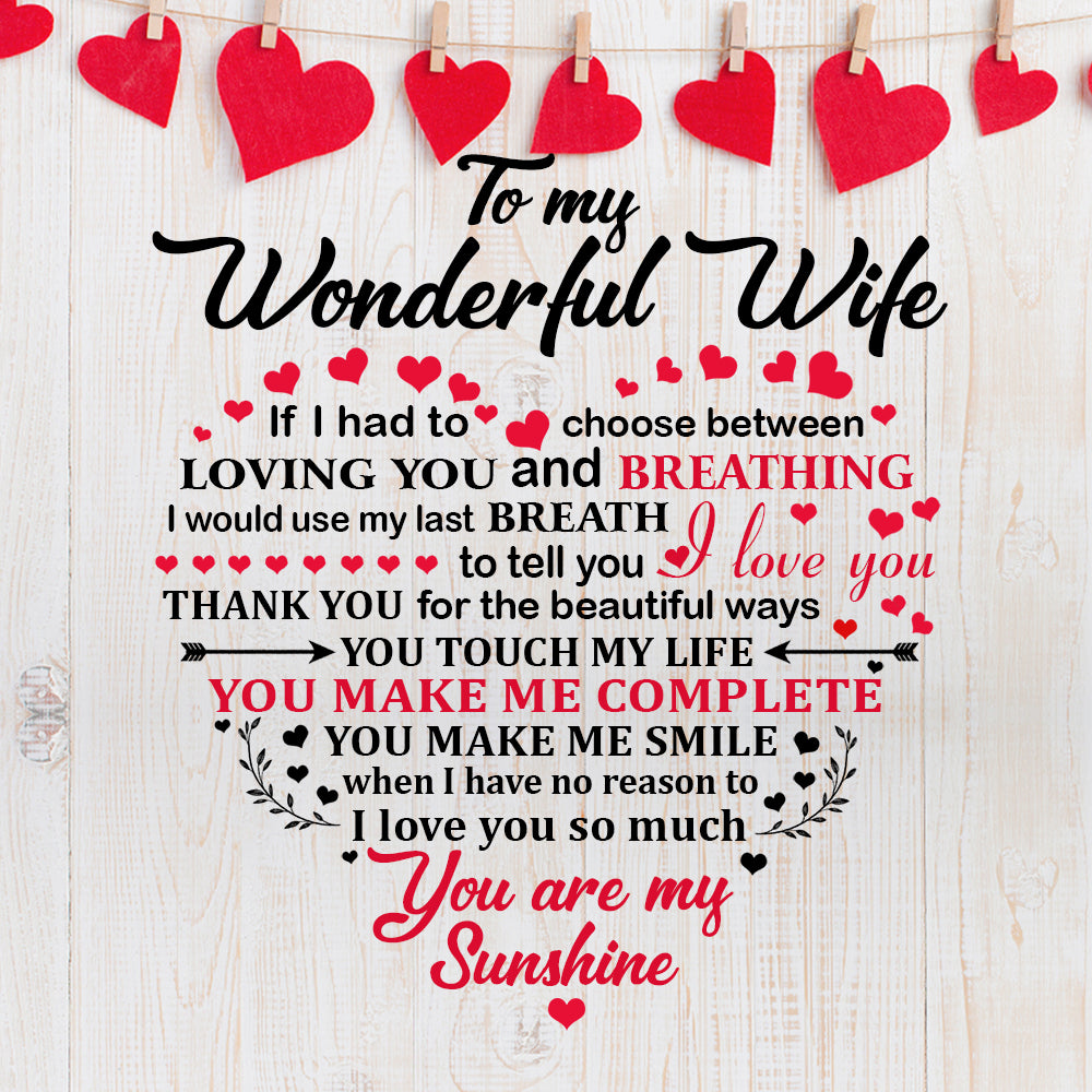To My Wonderful Wife | Last Breath | Eternal Hope Necklace